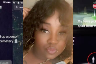 Woman Stunned as Tesla Allegedly Detects Ghost Outside Boyfriend’s House Near Cemetery