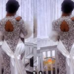 "A mother and wife" - Adorable photo of Chioma and her daughter at her white wedding - Kemi Filani News