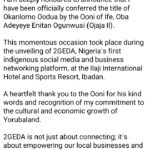 Alaafin-Ooni rift: Chief Dotun Sanusi clears misconception on his ‘Okanlomo’ Chieftaincy title