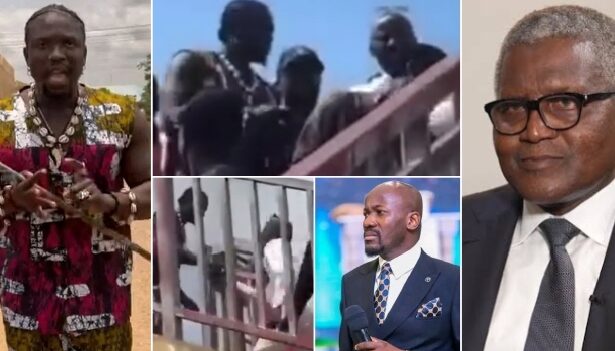 Apostle Suleman and Verydarkman meet in Auchi, form alliance over Dangote truck accidents (VIDEO)