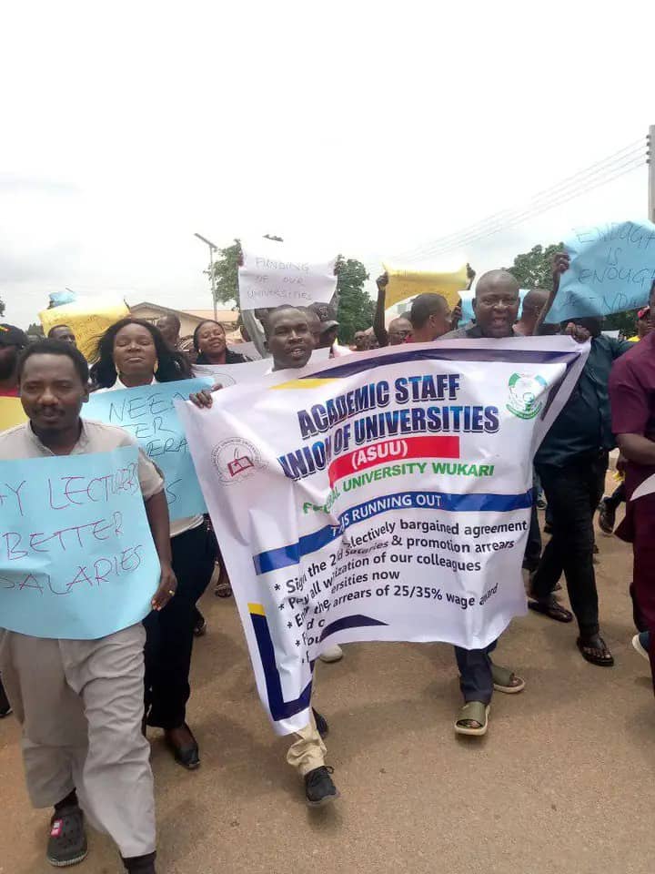 ASUU stages protest in Taraba, rejects FG’s staff loan scheme