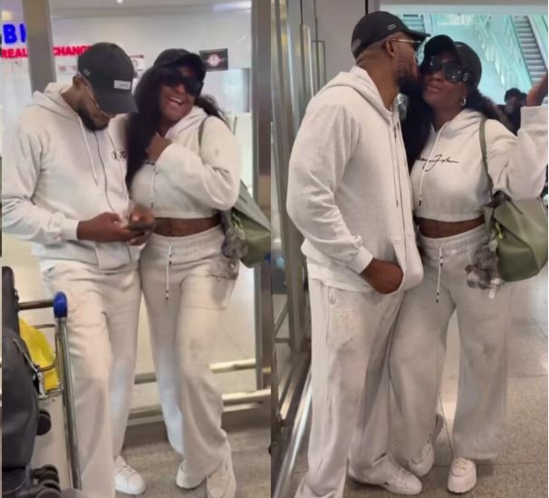 Blessing CEO Shares Loved-up Video of Her And IVD at The Airport Before His Arrest