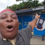 Charly Boy visits newly renamed ‘Olamide Baddo bus stop,’ reacts to change