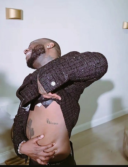 Davido Flaunts ‘Chioma’ Tattoo On His Body (Video)