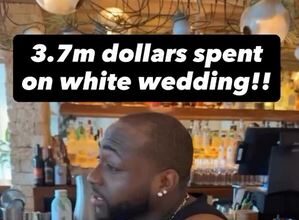 Davido Reveals He Spent $3.7 Million Cash On CHIVIDO White Wedding In Miami (Video)