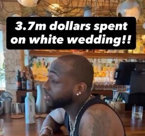 Davido Reveals He Spent $3.7 Million Cash On CHIVIDO White Wedding In Miami (Video)