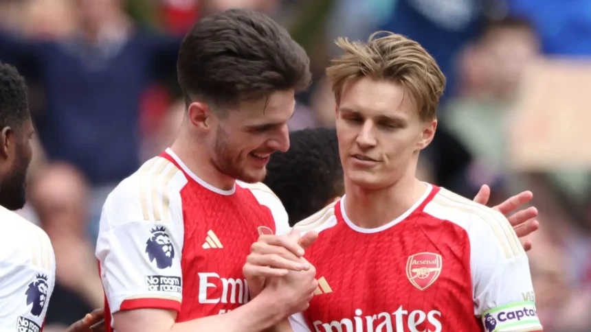 EPL: Arteta told to replace Odegaard with Rice as Arsenal captain