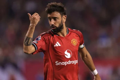 EPL: Bruno Fernandes blames referee for missed penalty