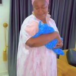 Georgina Ibeh overjoyed as senior colleague Ebele Okaro visits her and newborn