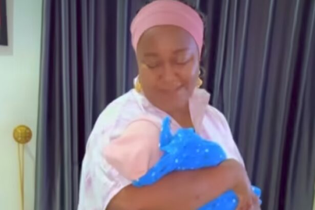 Georgina Ibeh overjoyed as senior colleague Ebele Okaro visits her and newborn