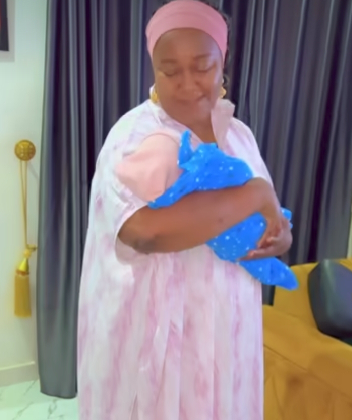 Georgina Ibeh overjoyed as senior colleague Ebele Okaro visits her and newborn