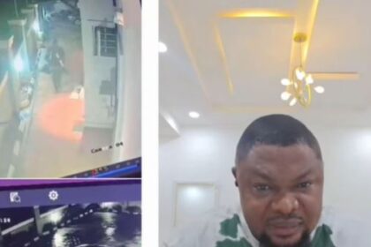 Harrison Gwamnishu Shares CCTV Footage Showing Moment Man Escaped K!dnap Attempt In His Premises In Delta Community