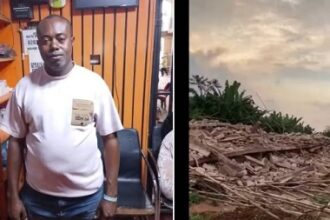 Hotel Under Construction Collapses, K!lls Owner In Edo (Video)