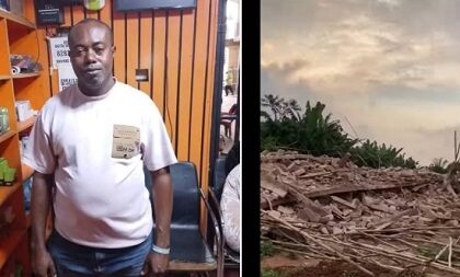 Hotel Under Construction Collapses, K!lls Owner In Edo (Video)