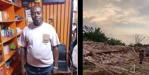 Hotel Under Construction Collapses, K!lls Owner In Edo (Video)