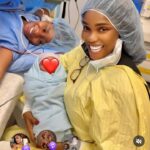 Iyabo Ojo’s heart swells with happiness at Priscilla and Juma Jux’s newborn arrival
