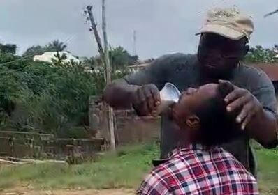 Landlord Allegedly Force Feeds Poisonous Substance To Young Man Accused Of Stealing Maize In Osun (Video)