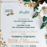 Nigerian Couple's Wedding Invitation Goes Viral Online Over A Unique Clause