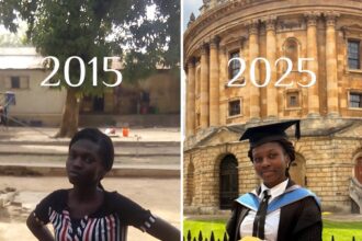 Nigerian Lady Shares Before And After Photos As She Bags Master's Degree From UK University