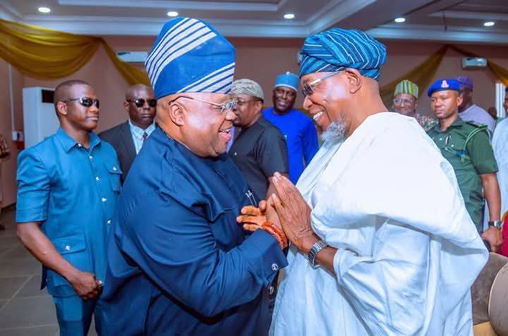 Osun: Aregbesola, Adeleke reconcile, unite on 2026 governorship race