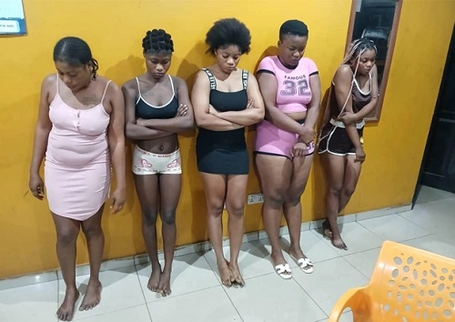 Photo of 5 Nigerian S3x Workers Arrested in Ghana