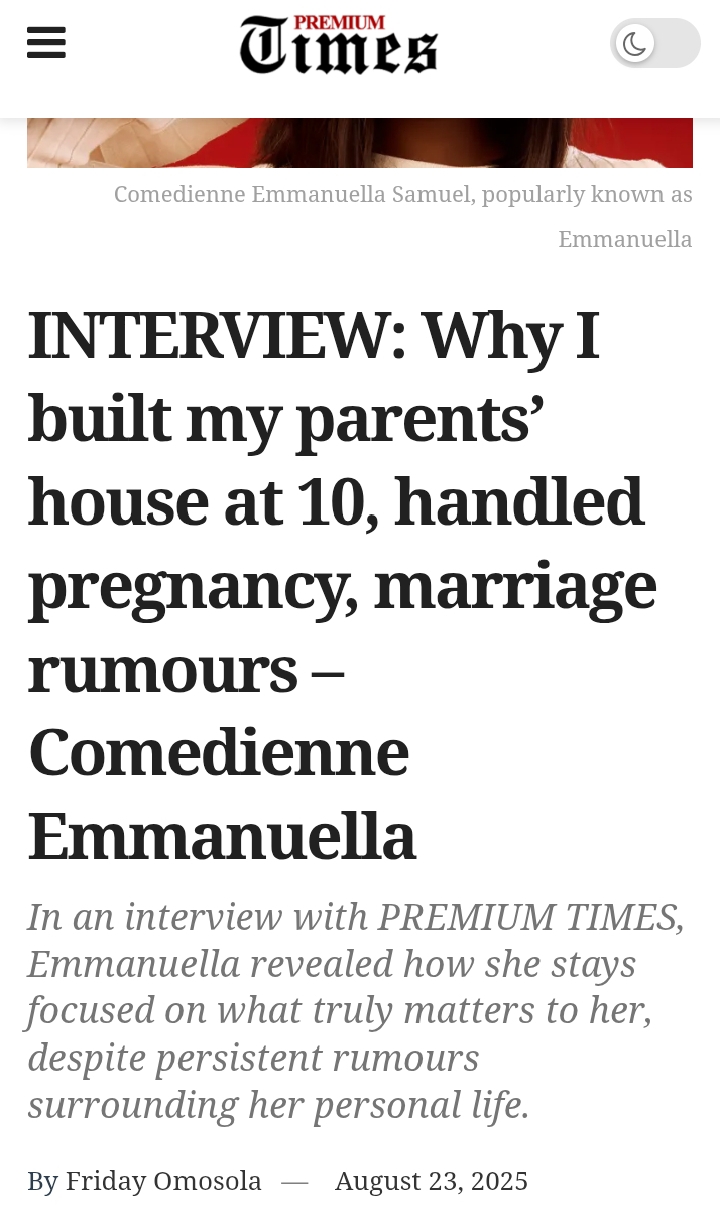 Pregnancy and marriage rumours: 15-year-old Emmanuella speaks out
