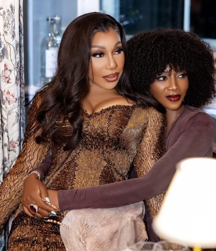 Rita Dominic and Genevieve Nnaji melt hearts with sweet photo, reflect on Nollywood beginnings
