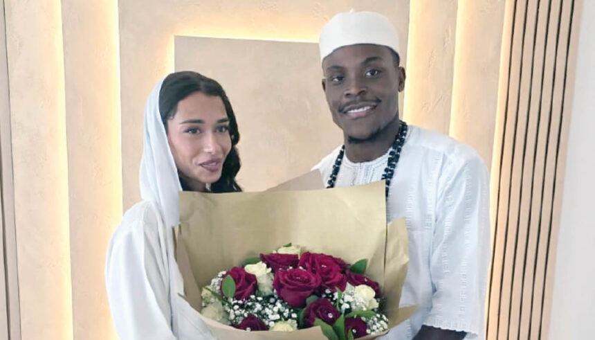 Super Eagles Star Fisayo Dele-Bashiru Marries Moroccan Sweetheart In Manchester