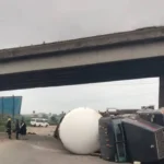Tanker loaded with LPG summersaults in Ibadan