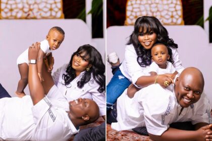 Tawa Ajisefini celebrates son Abdulqayyum on first birthday