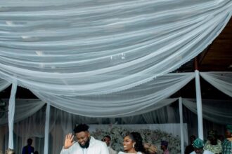 “The love of my entire life” – Chinko Ekun gushes, shares official wedding photos with wife