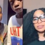 Tiktoker Peller Expresses Shock After Rita Dominic Joined His Live, Kneels to Beg Her