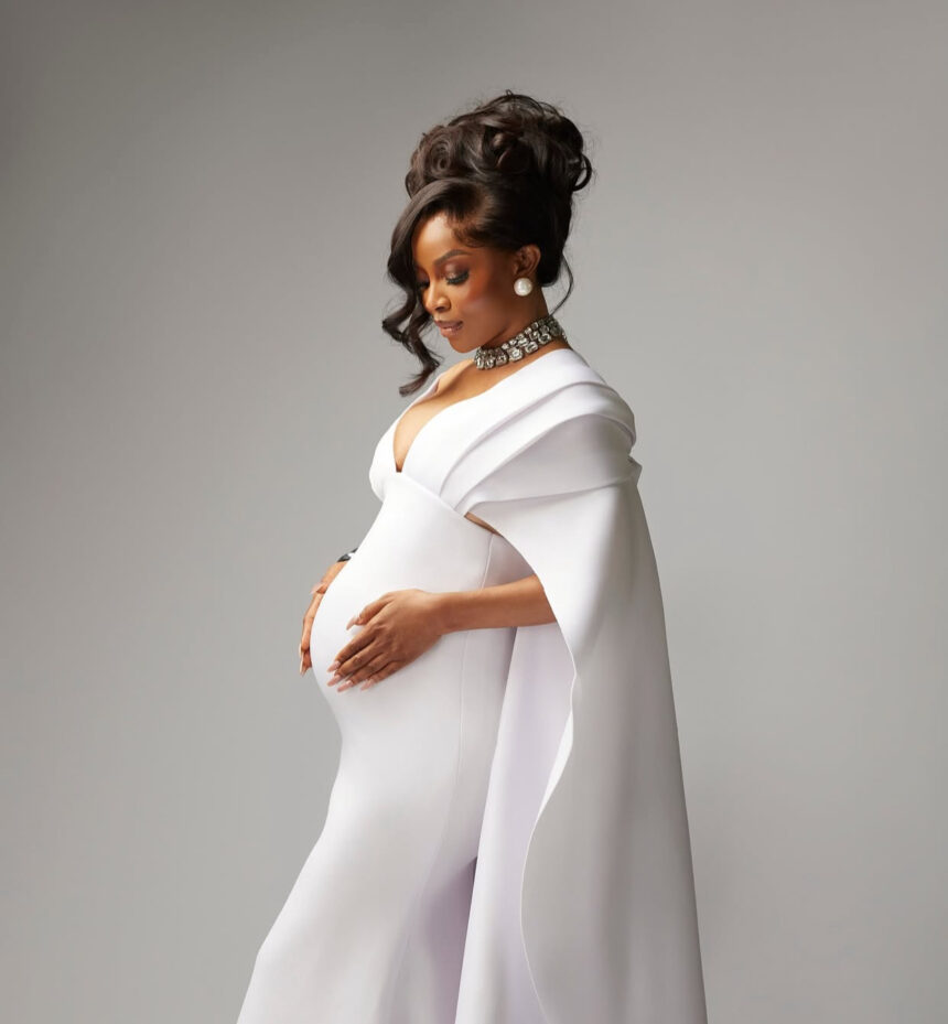 Toke Makinwa opens up on fearful pregnancy journey, shares fresh maternity shoot