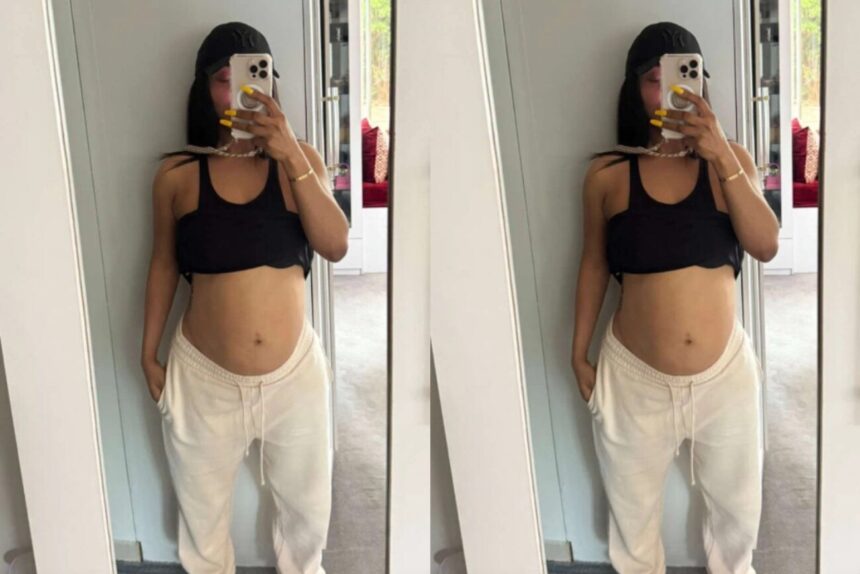 Toke Makinwa Shares Photo of Her Bare Bump Following Surrogacy Claim