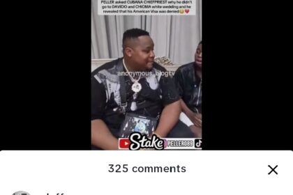 What truly was the reason you didn’t attend Davido’s white wedding in Miami? – Peller asks ChiefPriest in new clip