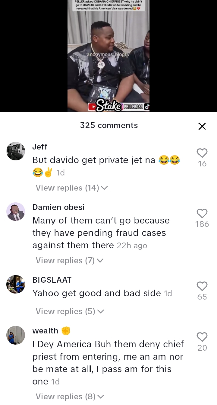 What truly was the reason you didn’t attend Davido’s white wedding in Miami? – Peller asks ChiefPriest in new clip