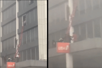 Fire guts six-storey building housing UBA Marina branch