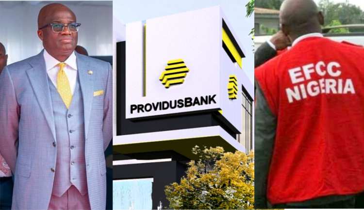 Providus Bank CEO, Walter Akpani and EFCC