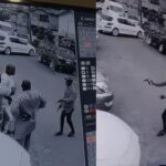 Lagos Police Arrest Man Caught On Camera Stealing Gold Necklace From A Man's Neck In Broad Daylight