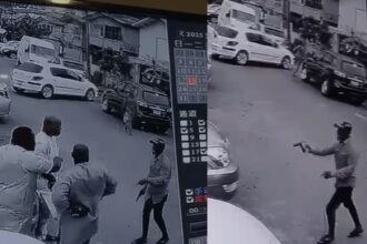 Lagos Police Arrest Man Caught On Camera Stealing Gold Necklace From A Man's Neck In Broad Daylight