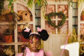 Paul Okoye and his wife, Ivy Ifeoma, celebrate their daughter, Imani, as she turns one (IMAGES)
