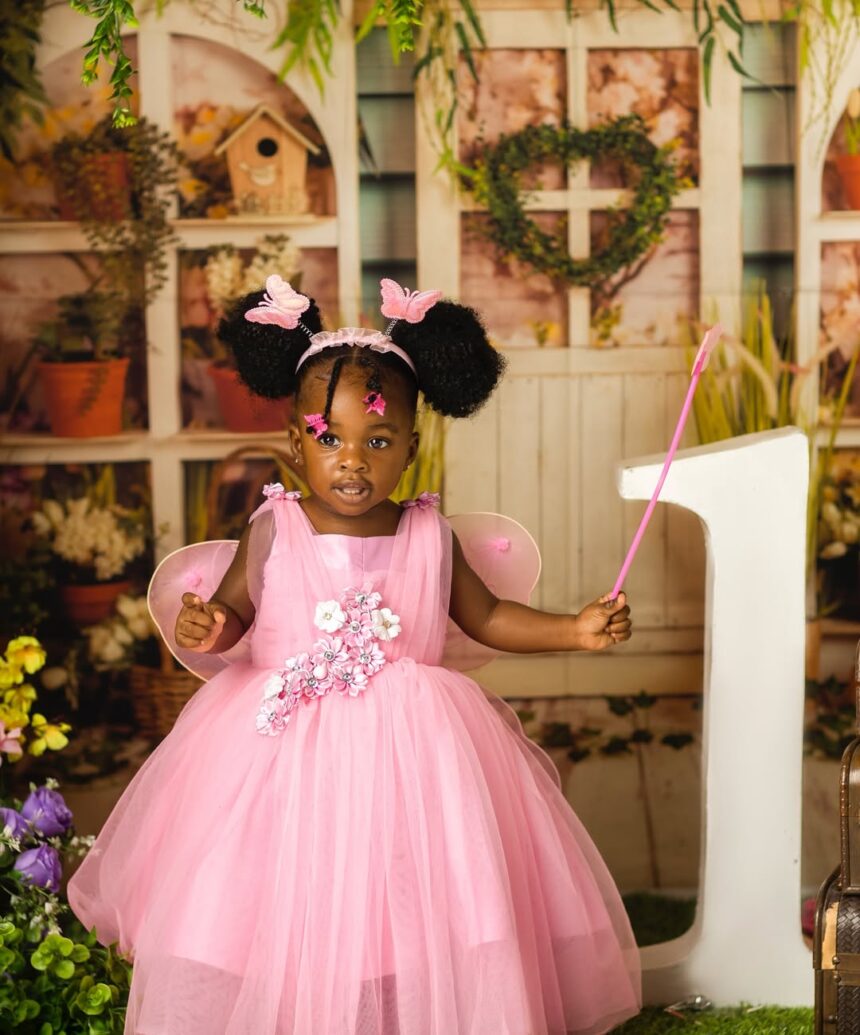 Paul Okoye and his wife, Ivy Ifeoma, celebrate their daughter, Imani, as she turns one (IMAGES)