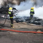 Properties worth millions of naira destroyed as early morning fire ravages residential building in Ibadan