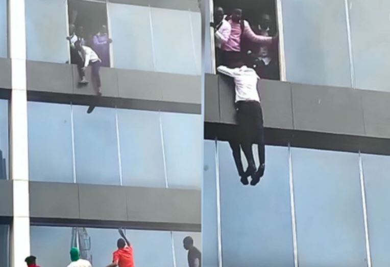 Why Workers Jumped From Afriland Towers – Fresh Details Emerge On Fire Incident