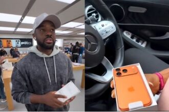 Williams Uchemba Surprises Wife Brunella With Brand New iPhone 17 Pro Max