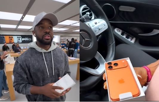 Williams Uchemba Surprises Wife Brunella With Brand New iPhone 17 Pro Max