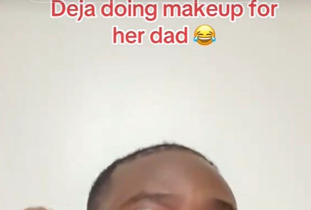Adekunle Gold shares adorable video of his daughter Deja giving him a playful makeover (WATCH)