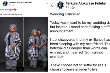 Businesswoman cancels wedding one week after discovering fiancé’s affair with her best friend (IMAGES)