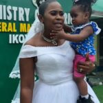 “Finally getting married after 13 years” – Bride shares emotional moment she got married legally to her fiancée after thirteen years of dating (WATCH)