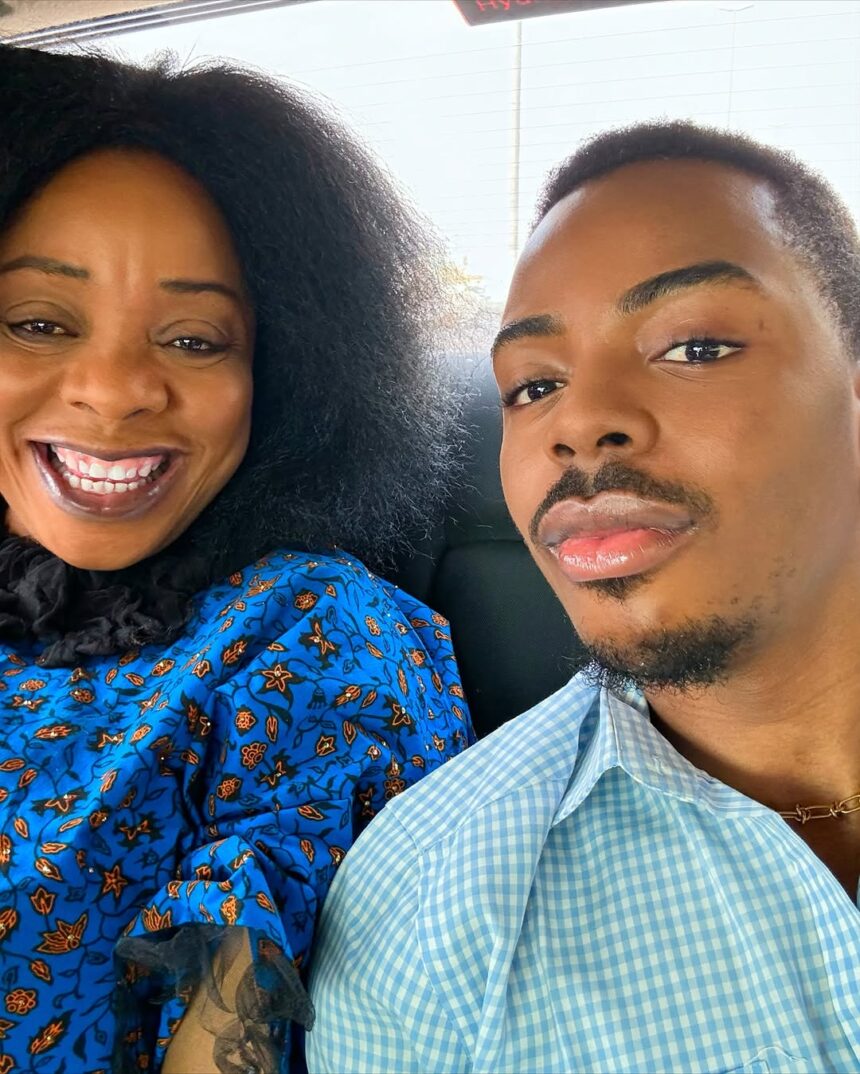 Influencer Enioluwa celebrates his mum as she bags a doctorate (IMAGES)